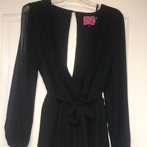 Black shear romper